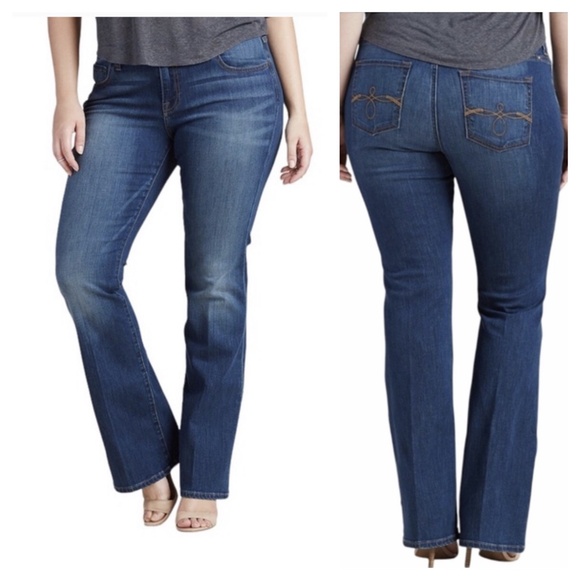LUCKY BRAND Jeans Ginger bootcut 22W high rise dark wash denim stretch flare - Picture 1 of 8